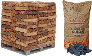 All of the smoking and grilling of meats is done with Southern Fuelwood produced wood and charcoal.